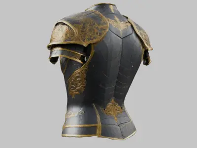 Medieval Armor Fantasy Knight Chestplate 3D model