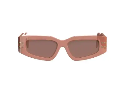 Peach Tint Sunglasses 3D model