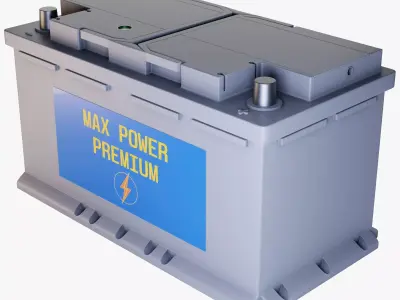 Car Battery 3D model from CGTrader