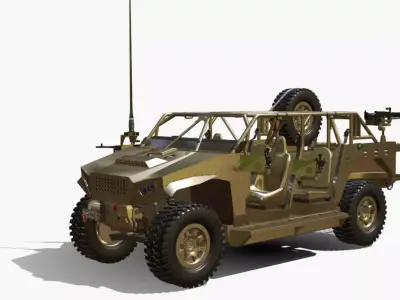 Polaris DAGOR 4X4 Low-poly 3D model