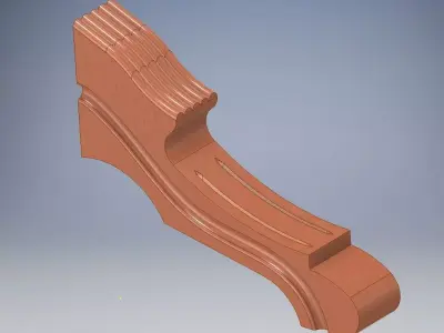 Leg for furniture 3D model purchase