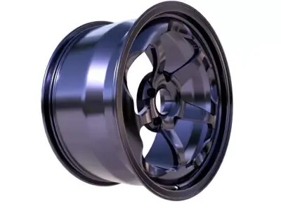 Hypercar Forged wheel Design 3D model
