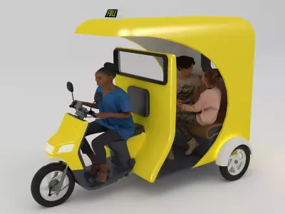 Tuk Tuk Taxi 3D model