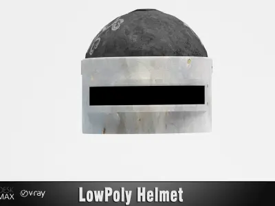 Helmet Low-poly 3D model Low-poly 3D model