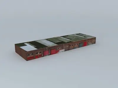 Old Trafford Warehouses Free 3D model
