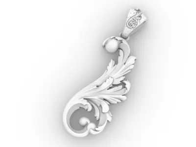 ornamental pendant 3D print model