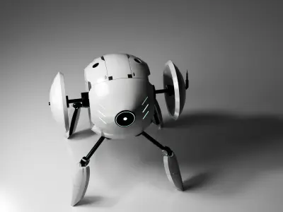 Sci-fi Robot Drone Free 3D model