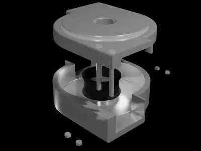 Industrial Part Casing 3D model