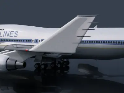 Boeing 747 3D model by mikekw95