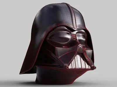 Darth Vader Helmet Low-poly 3D model buy