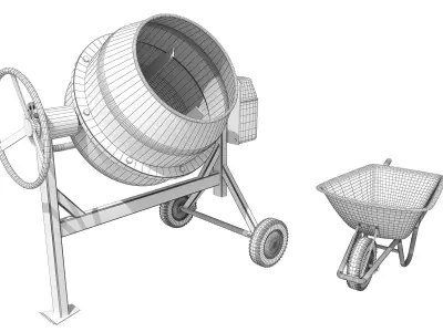 Concrete Cement Mixer 3D model