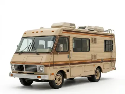 1986 Fleetwood Bounder Breaking Bad Style RV Low-poly 3D model