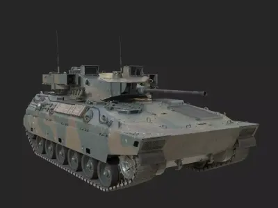 2 coatings of JSDF Type 89 Infantry fighting vehicle Low-poly 3D model