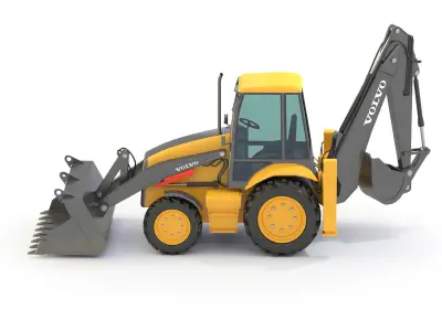 Backhoe Loader 3D model