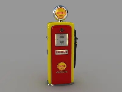 old Gas Pumps 3D model