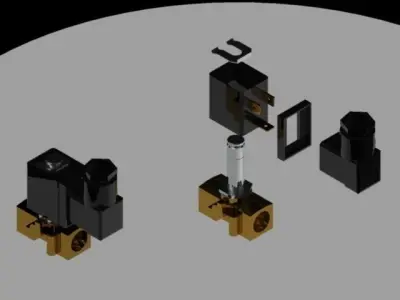 14 air solenoid valve Free 3D model