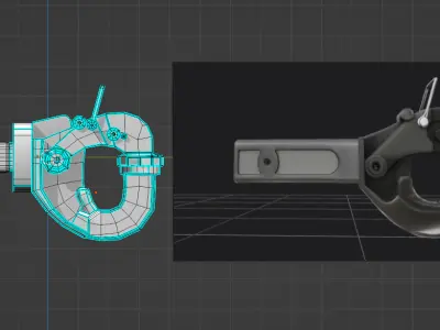 pintle hitch 3d printing product model 3D print model
