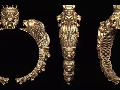 Lion kada  3D print model