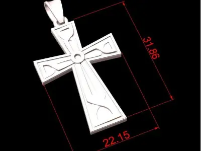 Jesus Cross D35 3D print model