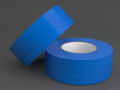 Duct Tape Blue 3D model