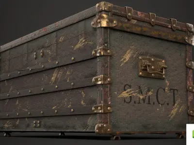 TRUNK- LOUIS VUITTON 3D model