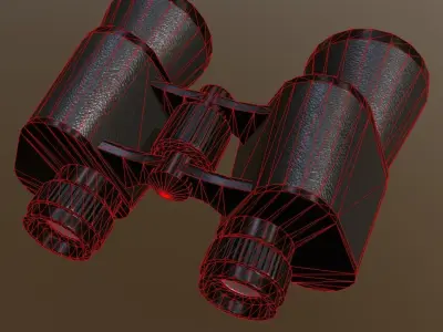 Binocular binoculars Low-poly 3D model purchase