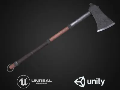 Medieval axes pack 3D Model Collection
