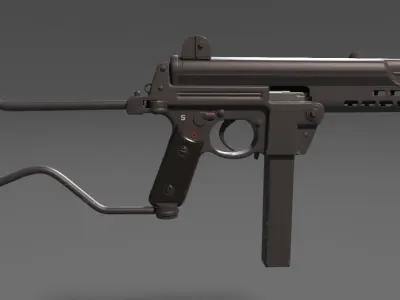 MPL Submachine gun  3D model