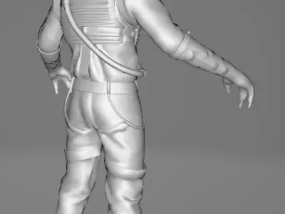 STAR WARS Bossk - Low Poly Game - Battlefield FBX MODEL Low-poly 3D model