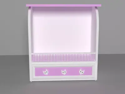 furniture cupboard Low-poly 3D model