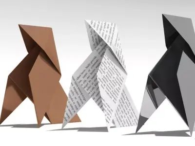 Paper Bird 3D model