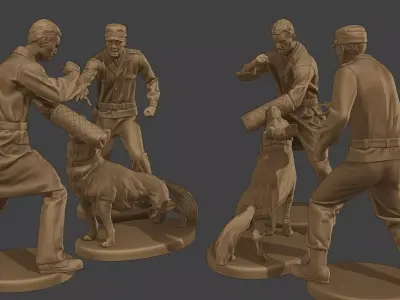 Czechoslovak communist Police K9 006 3D print model
