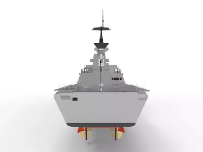 ROCS Kang Ding  Low-poly 3D model