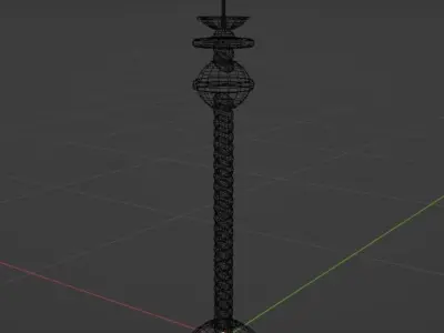 Bronze Candlestick Free low-poly 3D model