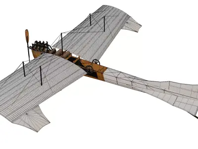 Levavasseur Antoinette IV Low-poly 3D model