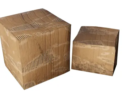 cardboard Box Low-poly 3D model buy