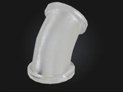 Metal Elbow Pipe Industrial Pipe 3D model