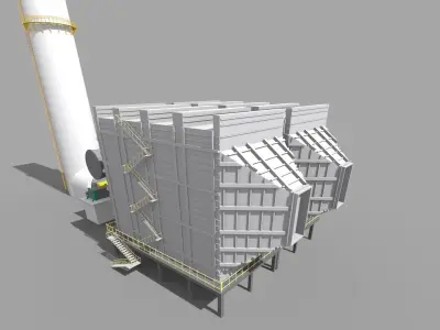 Electrostatic Precipitation ESP 3D model