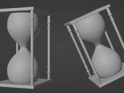 Hourglass - Sun Wukong Staff Low-poly 3D model