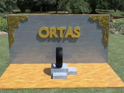 ORTAS TIRE NO 19 GAME READY Low-poly 3D model