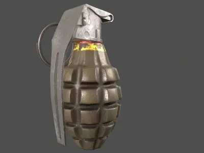 Granat grenade Low-poly 3D model