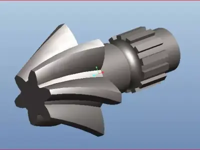 Helical Gear Tool Free 3D model