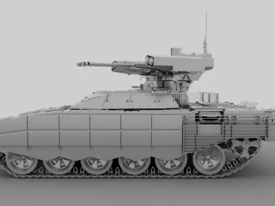 T-72 Terminator Hight poly 3D model