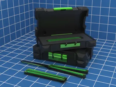 Low Poly - Game Ready Butterfly Knife Low-poly 3D model