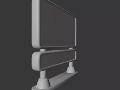 Low Poly Digital Billboard 3D model order