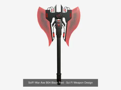 10 SciFi War Axes B Collection - Sci Fi Weapon Design 3D Model Pack purchase