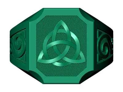 Interlock Ring 3D print model