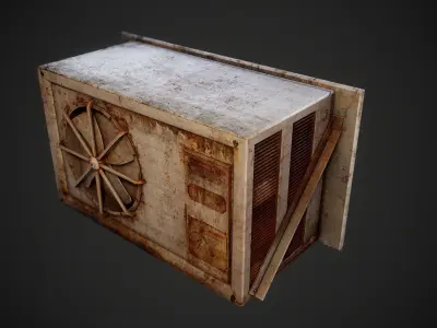 AC Unit Low-poly 3D model purchase