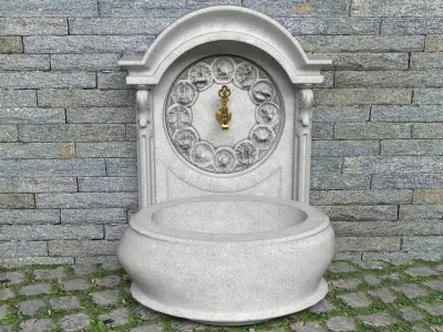 Wall Fountains Collection 4K 3D model