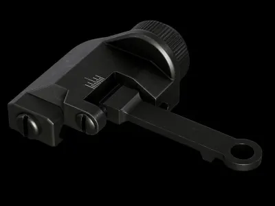KAC 300 - Iron Sight  Low-poly 3D model